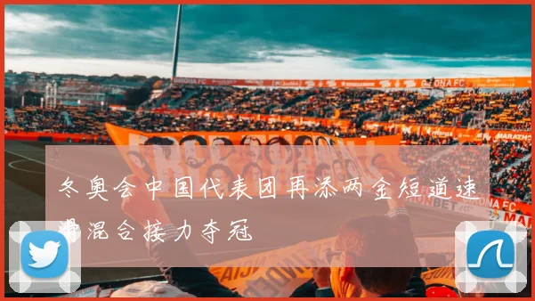 冬奥会中国代表团再添两金短道速滑混合接力夺冠